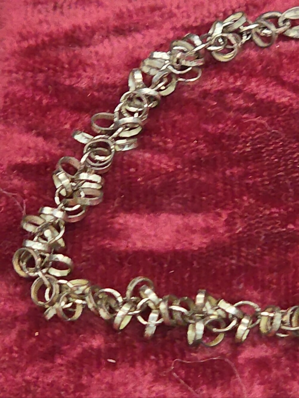 Karizia Spa KA 1772 Italy 925 Sterling Multi Ring Cluster Link Bracelet 7.5in - Picture 3 of 8